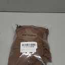 Women Renaissance Blouse Crop Tops Ruffle Trim Puff Medieval Victorian Off Shoulder Top Halloween Pirate Costume (Large, Brown)