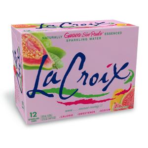 La Croix Sparkling Water, Guava Sao Paulo, 12 Fl Oz (pack of 12), BBD 05/14/2027