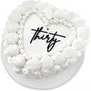 Acrylic Black Thirty cake Topper,Happy 30th Birthday Cake Decors,30 Years Old Party Decorations,30th Anniversary Party Decorations