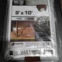 8' x 10' Foremost Tarp 20810 Silver/Brown Dry Top Silver Brown 10-Mil Heavy Duty Reversible Tarp