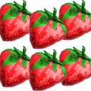 Strawberry-Balloons Berry-Birthday-Balloon 6PCS 28inch Red Fruit Strawberry First Birthday Party Decorations Wedding Baby Shower Gender Reveal Supply