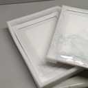 2Pack Kids Art Frames White, 10x12.5 8.5x11 Child Artwork Display Frame Without/With Mat Changeable Front Opening Frame Children Storage Frame Hold 50pcs Crafts Drawing Art Project Schoolwork (10x12.5-2pack)