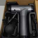 Massage Gun Deep Tissue, Handheld Electric Muscle Massager, High Intensity Percussion Massage Device for Pain Relief with 9 Attachments & 30 Speed(Grey)