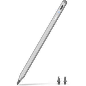 Metapen Pencil A8 for Apple iPad 2018-2025, (2X Faster Charge), Tilt Sensitivity, Pixel Precision, Stylus Pen for iPad 11/10/9/8/7/6th Gen, Pro 12.9/11/13-inch M4, Air 3/4/5/M2/M3, Mini 5/6th, Grey ClimeCo Certified