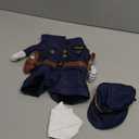 NACOCO Halloween Pet Policeman Costume - Dog and Cat Funny Clothes Outfit Apparel for Small Medium and Large Dogs (Navy Blue, M)