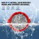 3 x Bling Car Cup Holder Coaster,Non-Slip Sparkly Crystal Rhinestone Car Cup Holder Coasters,Non-Slip Durable Car Coasters,Universal Car Cup Holder Insert (Red Whole Rhinestone, 2 Pack)