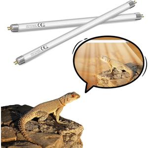 GlowUp 12inch T5 8W 10.0 Reptile UVB Bulb T5 UVB Reptile Light Bulb UVA UVB Lamp Tube for Bearded Dragons Turtles Chameleon and Lizards Tropical Desert Reptiles- 2Pack