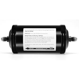 34430 A/C Recycling Filter, Fit for Robinair 17700A, 34450, 34700 (1997), AC375, AC375A, AC375C, 34134Z Refrigerant Recovery, Recycle, Recharge Stations #Replace AC Recycling Filter Drier