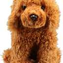 JIANEEXSQ Labradoodle Stuffed Animal, Fluffy Dog Animal Model Plush Toy, Birthday Gift Decor (Labradoodle)
