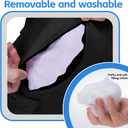 SPRING SEAON Post Shoulder Surgery Pillow with Pocket,Soft Rotator Cuff Relief Must Haves,Breathable Shoulder Pillow for Side Sleepers,Arm Support Cushion Detachable Machine Washable (Black)