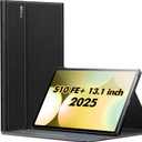 INFILAND Case for Samsung Galaxy Tab S10 FE Plus 5G, Ultra Slim Multi-Angle Stand Cover with S Pen Holder for Galaxy Tab S10 FE+ 13.1 Inch (SM-X620/SM-X626B) 2025 Tablet [Auto Wake/Sleep], Black