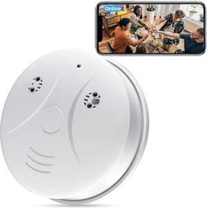 1080P WiFi Hidden Camera, Smoke Detector Spy Cam with Motion Detection, Free SD Card Loop Recording, App Alerts, No Audio - Indoor Home Security Cameras for Baby & Pet
