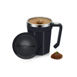 Self Stirring Coffee Mug, 18 oz Automatic Magnetic Electric Mixing Cup Stainless Steel Travel Cup for Coffee, Chocolate, Milk, Tea, Office, Home, Kitchen (Deep Navy)