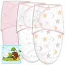 Cute Castle 3-Pack Baby Swaddle Sleep Sacks - Newborn Swaddle Sack - Ergonomic Baby Swaddles Blanket Warp for Boys and Girls - Baby Essentials (0-3 Months - Blue) (One Size)