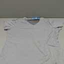 MAGCOMSEN Hiking Shirts for Women Workout Short Sleeve Shirts Gym Athleisure V Neck T Shirts, Light Grey XL