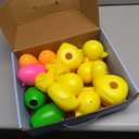 Highwild Shatterproof Shooting Targets with Hanging Rope, 6 Ducks + 6 Eggs Plastic Targets for Indoor & Outdoor Range Training