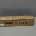 Black Curtain Rods for Windows 28 to 48 inch, Heavy Duty Drapery Rod Set with Brackets, Adjustable 5/8 inch Diameter Metal Standard Curtain Rod for Bedroom, Kitchen, Matte Black