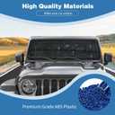 for Jeep JL Windshield Hinge Trim Cover for Jeep Wrangler JL JLU Gladiator JT 2018-Present Blue Exterior Accessories 2pcs
