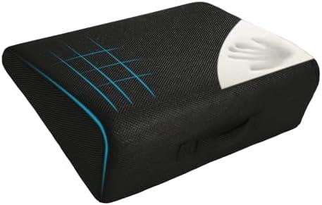 HOMBYS High Density Foam Car Seat Cushions for Short People, Car Booster Seat for Short Drivers, Ultra Thick Adult Booster Seat for Car Driving, Wedge Seat Cushion 6" Thickness, Black Mesh Cover