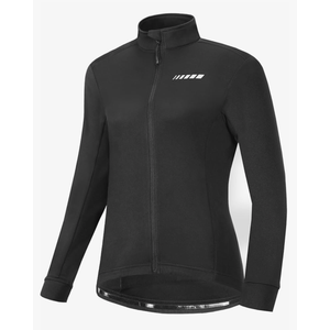 qualidyne Women's Thermal Cycling Jersey Long Sleeve Winter 3 Pockets Bike Fleece Jackets Windproof Biking Coat Cold Weather L