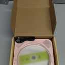 MICOCIOUS Portable CD Player with Bluetooth Desktop CD Player for Home CD Music Players with Remote Control, Timer, Built-in Dual Speakers with LED Display Home Audio Boombox FM Radio (Pink)