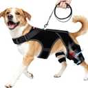 Dog Knee Brace for Torn ACL/CCL Hind Leg,Adjustable Hip Brace-Hip Dysplasia Brace-Wound Care-Reduces Pain and Inflammation-Lick Prevention (M) (Green)