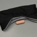 Sleep Mask, Eye Mask for Sleeping with Heads Adjustable, Earmuffs for Sleep for Men & Women, 2 in 1 Ear Mask and Blindfold, Soft Dual-Sided All-Season Eye Cover for Side Sleepers (Black)