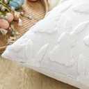Artscope Easter Bunny Pillow Covers 18x18 Set of 2 Decorative Easter Rabbit Throw Pillow Cases Soft Plush Faux Fur Couch Cushion Case for Holiday Sofa Bed Room Home Decor-Cream