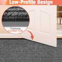 MYFAMIREA Commercial Floor Mat 3' x 10' Extra Large Front Door Industrial Rug Heavy Duty Brush Step Entrance Mat Weather Utility Rug with Non Slip Rubber Backing Low Profile for Entryway, Charcoal Grey