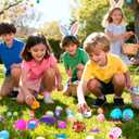 318 Pcs Easter Eggs Filled with Toys, 100 Packs Filled Easter Eggs for Kids Stuffed Easter Eggs for Kids Easter Egg Toys Egg for Easter Egg Hunt Supplies Easters Party Favors Plastic Easter Eggs Bulk