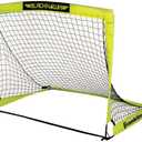 Franklin Sports Blackhawk Backyard Soccer Goal - Portable Pop Up Soccer Nets - Youth + Adult Folding Indoor + Outdoor Goals - Multiple Sizes + Colors - Perfect for Games + Practice (Optic Yellow)
