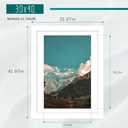 Picrit 30x40 Picture Frame 3 Pack, White Poster Frame, Display Poster 24 x 36 with Mat or 30 x 40 without Mat for Horizontal or Vertical Wall Mounting, White, 30x40