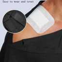 Deyeek Shoulder Post Surgery Recovery Shirts for Men Full Tear Away Short Sleeve T Shirt Adaptive Chemo Clothing (Black, XXXL)
