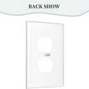 Decorative Art Light Switch Covers Macaron Hues Flowers 1 Gang Single Duplex Outlet Wall Plate Switchplate Electrical Faceplate for Home Decor