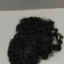 REECHO Curly Hair Extensions - 4PCS 14" GoGo Curly Clip in Hair Extensions 100% Super Protein Hairpieces with Invisible Lace Weft Silky Soft Natural Look for Women - Jet Black