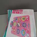 Kusntin Dance Mat, Dance Mixer Rhythm Step Play Mat, Pink Dance Pad with LED Lights, Adjustable Volume, Built-in Music, 5 Game Modes, Xmas Birthday Gifts for 3-10 Years Girls Toys (Multicolor)