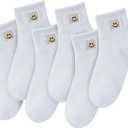 Women Ankle Socks Cute: 6/10 Pairs Funny Smile Face Gifts Socks - Cotton Sock for Low Cut Shoes