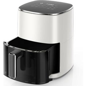 NEWBULIG Air Fryer, 6QT Square Airfryer with Visual Window, 400℉ Fast Heating Air Fryers Oven with Timer, Auto-Off, Non Toxic & Non Stick, Multiple 12 Modes for Roast, Bake, Dehydrate, Fry, Reheat, 6.34 QT