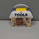 Portable Kids Tool Set, Pretend Play Tool Kit for Toddlers Age 3-5, Pretend Construction Playset with Toy Drill, Toolbox, Nuts, Bolts & Tools, Birthday Gift for 3 4 5 Year Old Boys