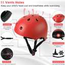 Toddler Kids Bike Helmet Set - Adjustable Cycling Helmet with Knee, Elbow Pads & Wrist Guards Sport Protective Gear Little Kid