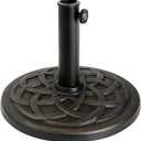 BACKYARD EXPRESSIONS PATIO HOME GARDEN 911554 21 Pound Umbrella Base, Bronze