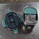 Electric Lunch Box Food Heater, 80W Portable Warmer for Car Truck Work with 304 Stainless Steel Container, 12V/24V/110V Green Heated Lunch Box Suitable for Ideal Driver/Work/Gift