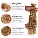 Highlight Human Braiding Hair Water Wave for Boho Braids 12A 100% Unprocessed Brazilian Virgin Braiding Hair Extensions 100g Bulk No Weft Bohemian Curly 2 Bundles 18Inch