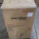 Meridian Furniture 11094Saddle-C Sacha Collection Art Deco Dining Chair, Ultra Luxe Saddle Velvet, 460 GSM Velvet, Solid Fluted Wood Natural Finish, 22.5" W x 22" D x 31" H, Saddle, Set of 2