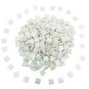 320PCS Square Iridescent Stained Glass Mosaic Tiles, 1.1LB Mosaic Tiles for DIY Crafts, 0.6" Bright Mosaic Glass Pieces for Art Craft and Home Decorations (Iridescent Purple F532, 0.6")