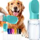 Mr. Pen- Dog Water Bottle, 19 oz, Large, Aqua Blue, Portable Dog Water Bottle Dispenser, Dog Travel Water Bottle, Travel Dog Water Bottle Portable Water Bottle for Dogs On The Go, Pet Water Bottle (Aqua)