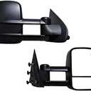 AERDM Towing Mirrors Replacement fit for 2014-2018 Chevy GMC Silverado Sierra 1500 2015-16 2500 HD 3500 HD Power Heated Mirrors