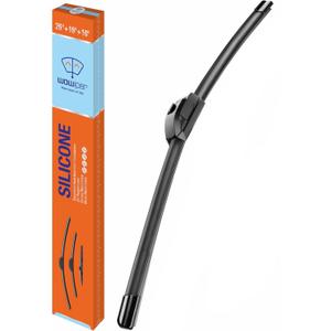WOWIPER Silicone Windshield Wiper Blade for Toyota Rav4 2013-2018 Hyundai Kona 2018-2022 Automotive Replacement