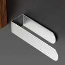 HUFEEOH Hand Towel Holder, Silver Hand Towel Bar, Self Adhesive Bathroom Towel Bar Stick on Wall, Stainless Steel Brushed