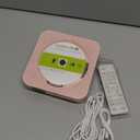 CD Player Portable Bluetooth 5.1 Desktop CD Player with HiFi Sound Speakers,Remote Control,Dust Cover,LED Display,Boombox FM Radio,USB/AUX for Home,Kids (Pink)